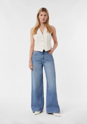 COMMA Wide leg Jeans in Blauw: voorkant