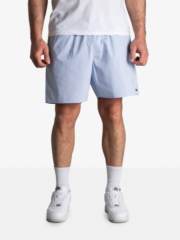 LACOSTE Regular Workout Pants in White: front