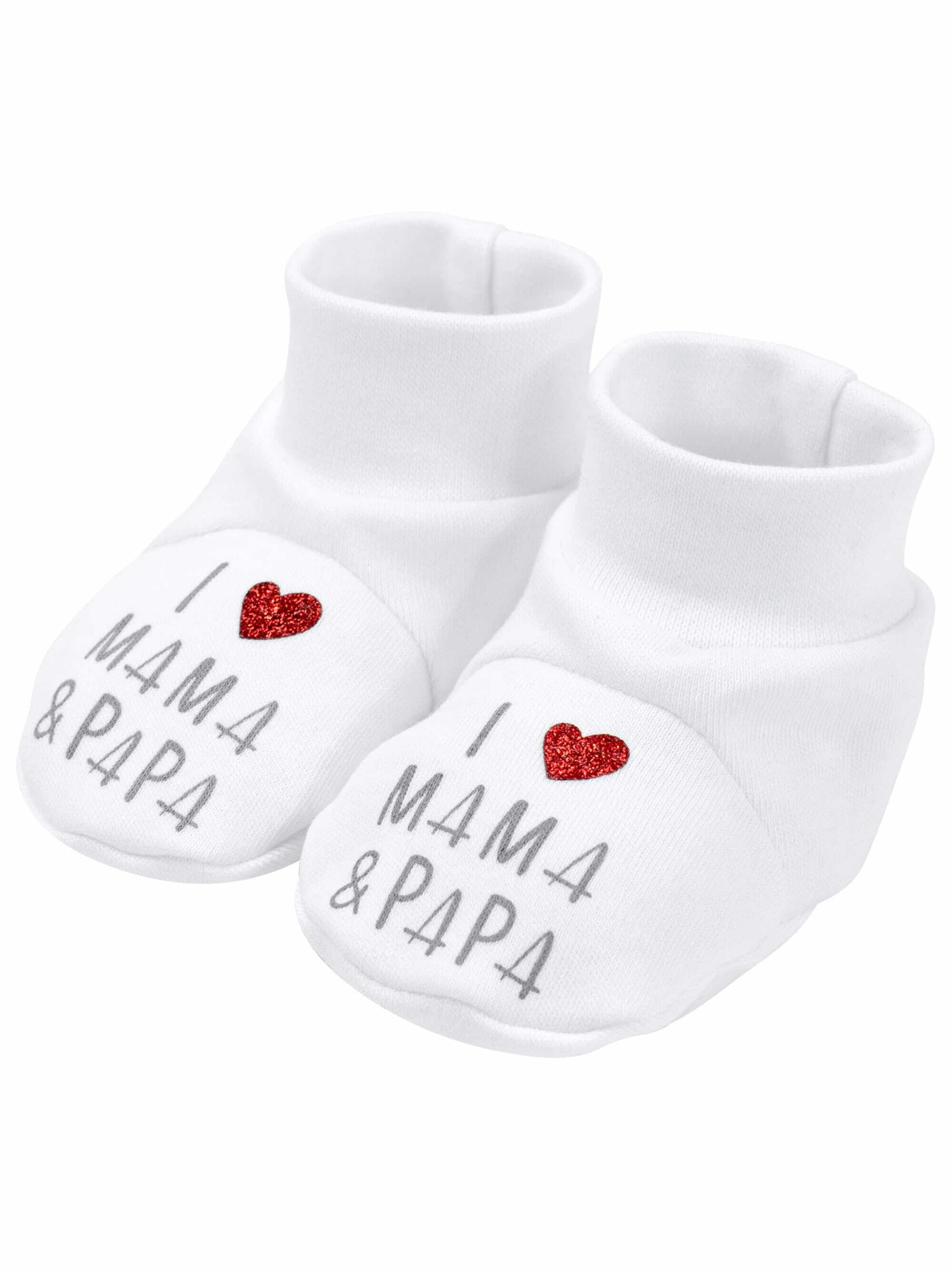 Baby Sweets Set 'I love Mama & Papa' in White