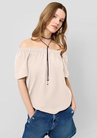 QS Blouse in Orange: front
