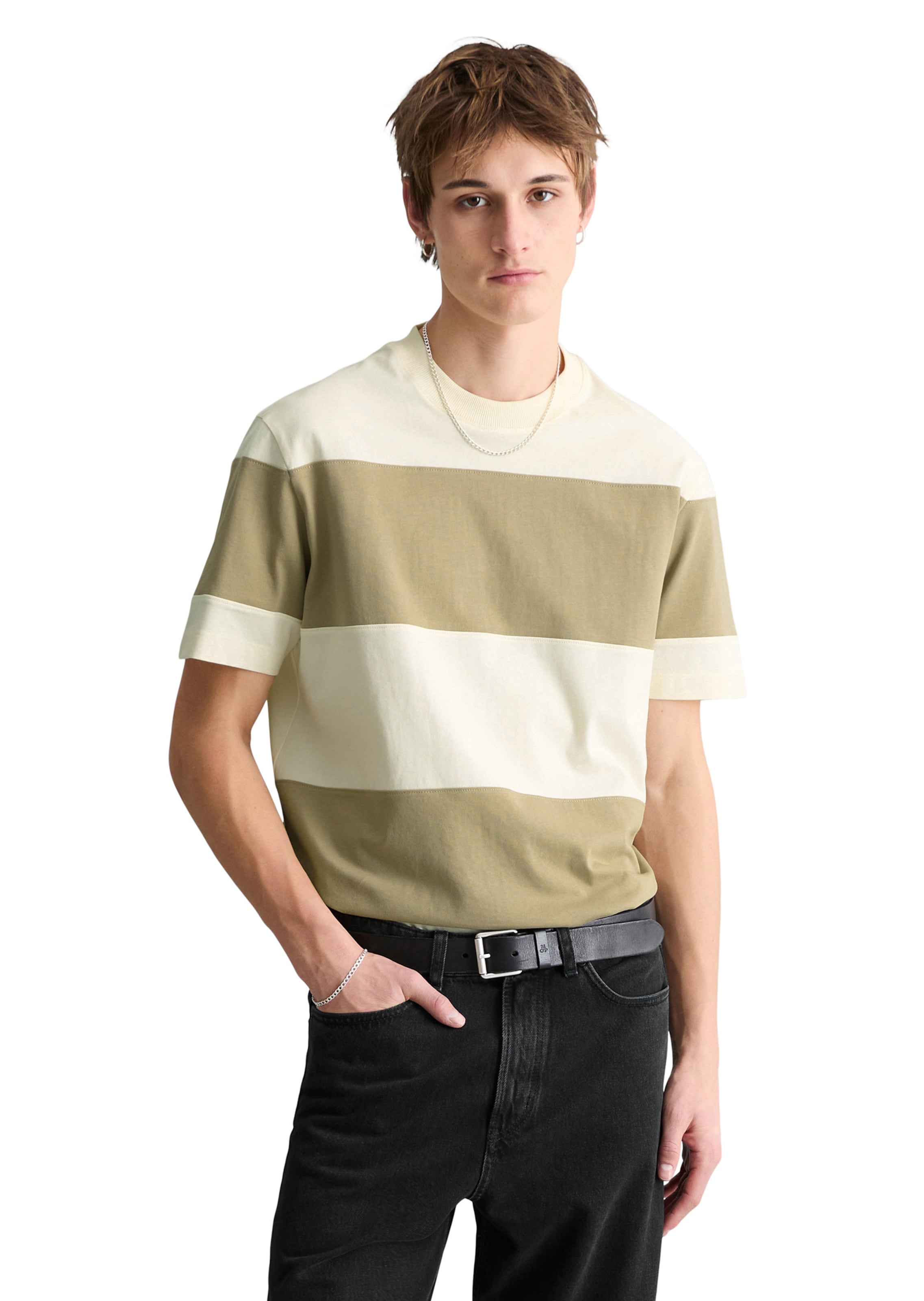 Marc O'Polo DENIM Shirt in Bruin: voorkant