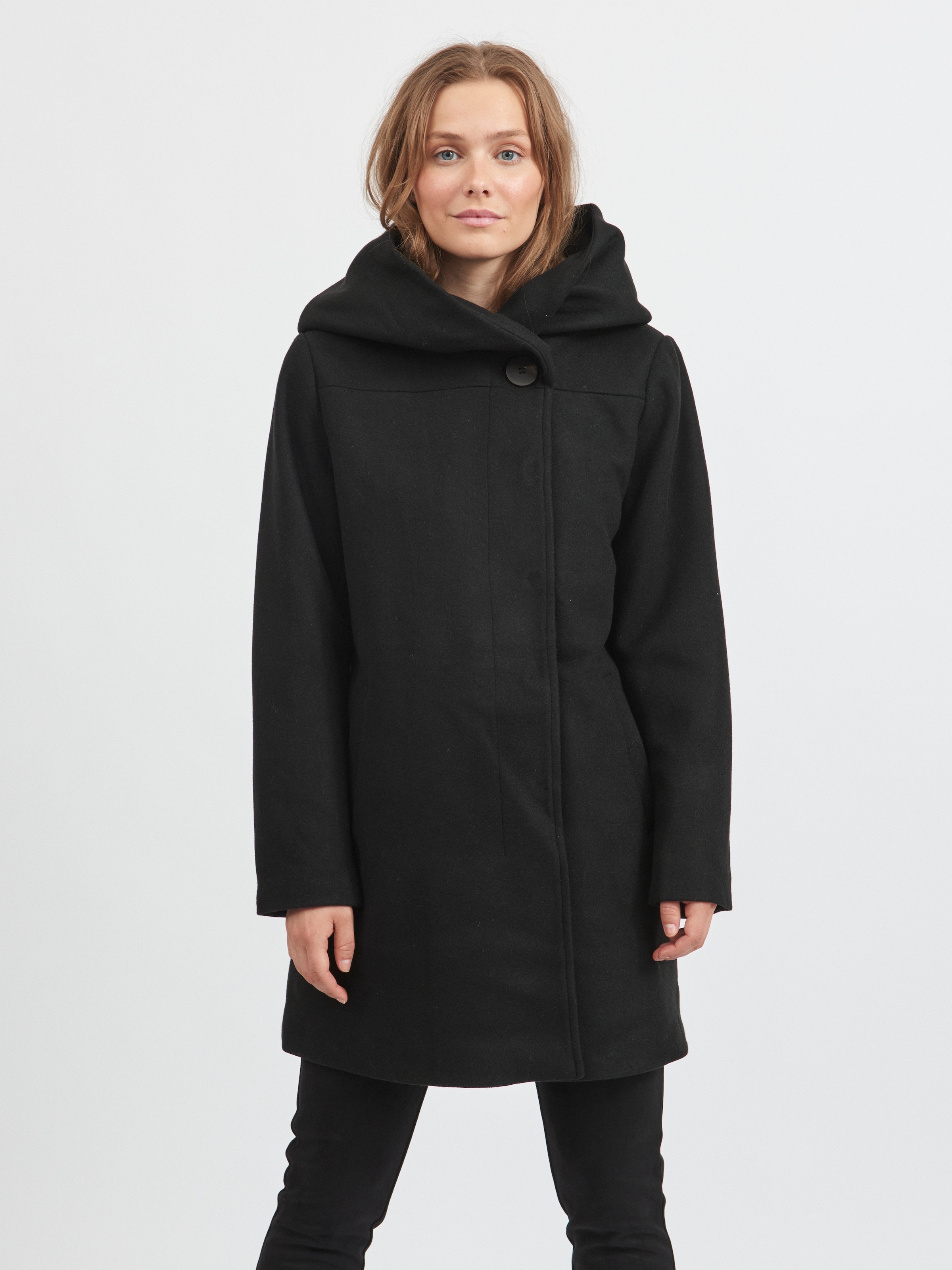 Vila hooded best sale wool coat