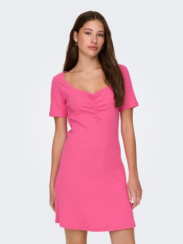 JDY Kleid 'Gia' in Pink: predná strana