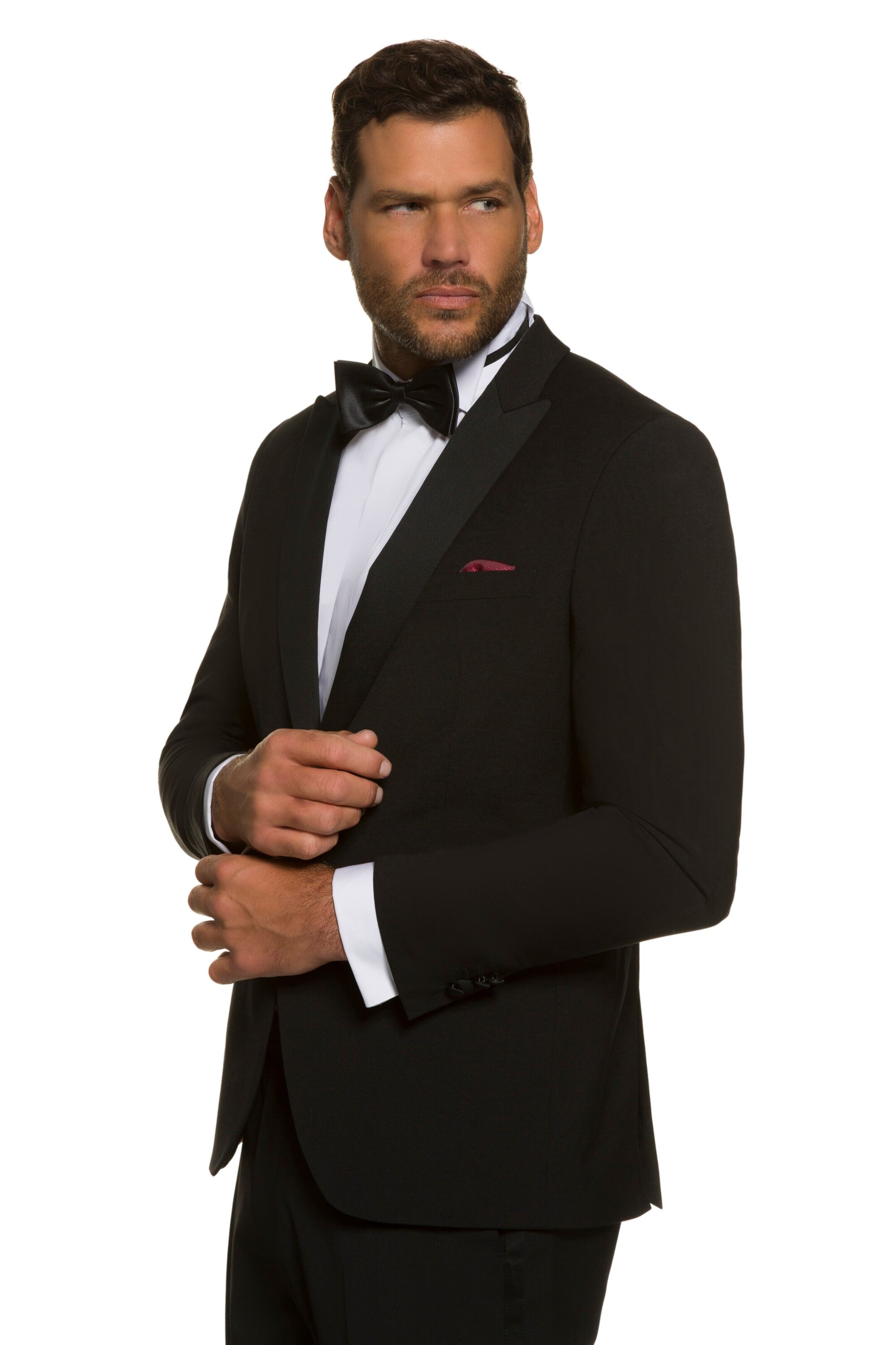 JP1880 Bow Tie in Black: front