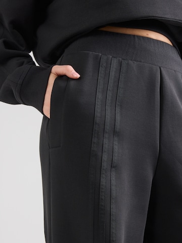 Wide leg Pantaloni de la ADIDAS ORIGINALS pe negru