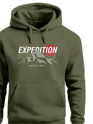 Neverless Sweatshirt 'Expedition Northlane' in Green
