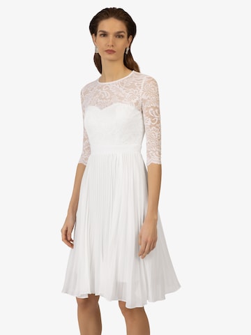 Robe de cocktail Kraimod en blanc : devant