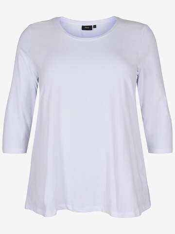 T-shirt Zizzi en blanc : devant