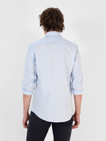 Scalpers Regular fit Button Up Shirt in Blue