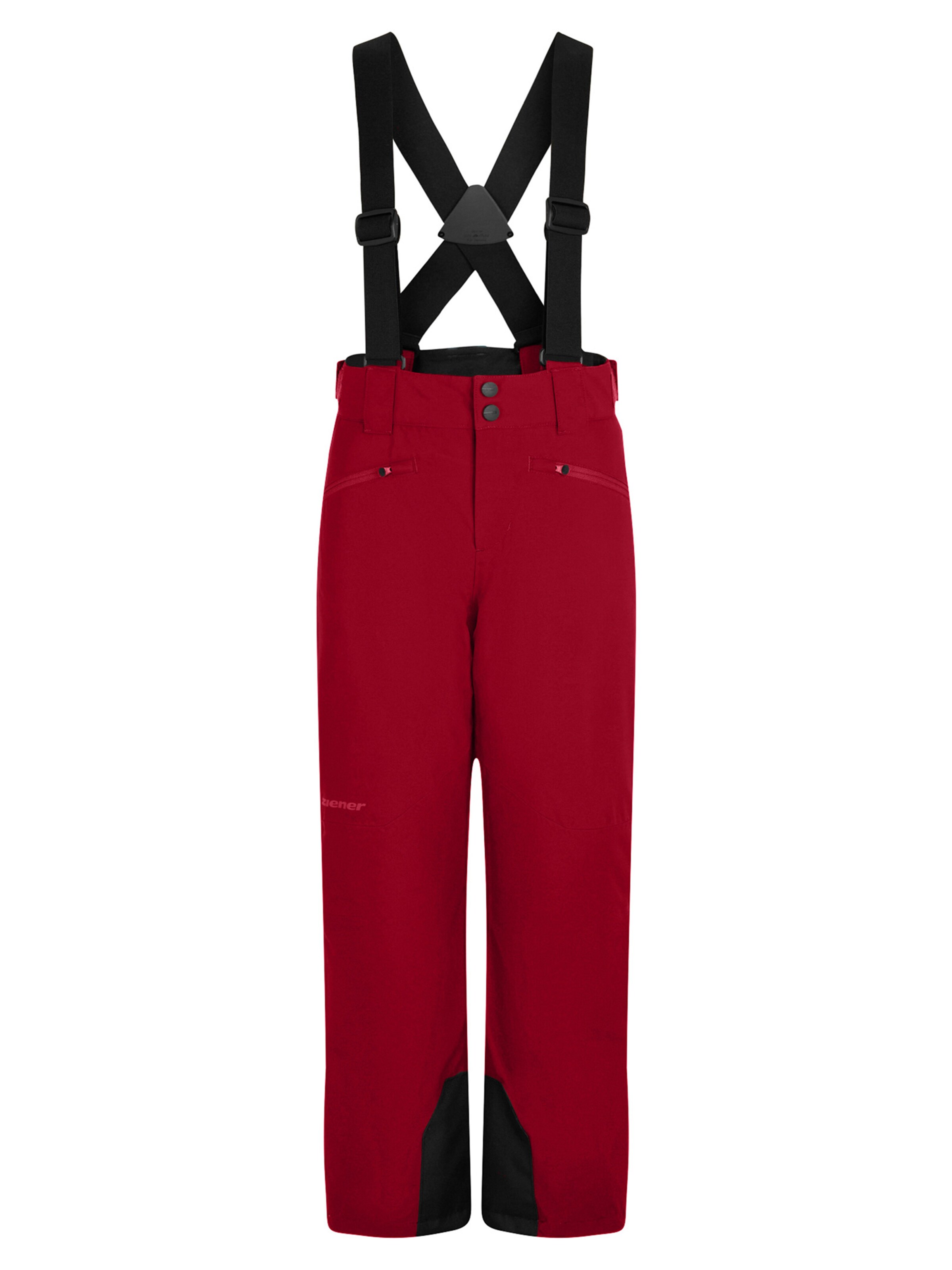 ZIENER Outdoor Pants 'AXI-Z' in 128 in Dark red / Black, Item view