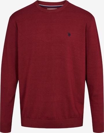 U.S. POLO ASSN. Trui 'Adair' in Rood: voorkant