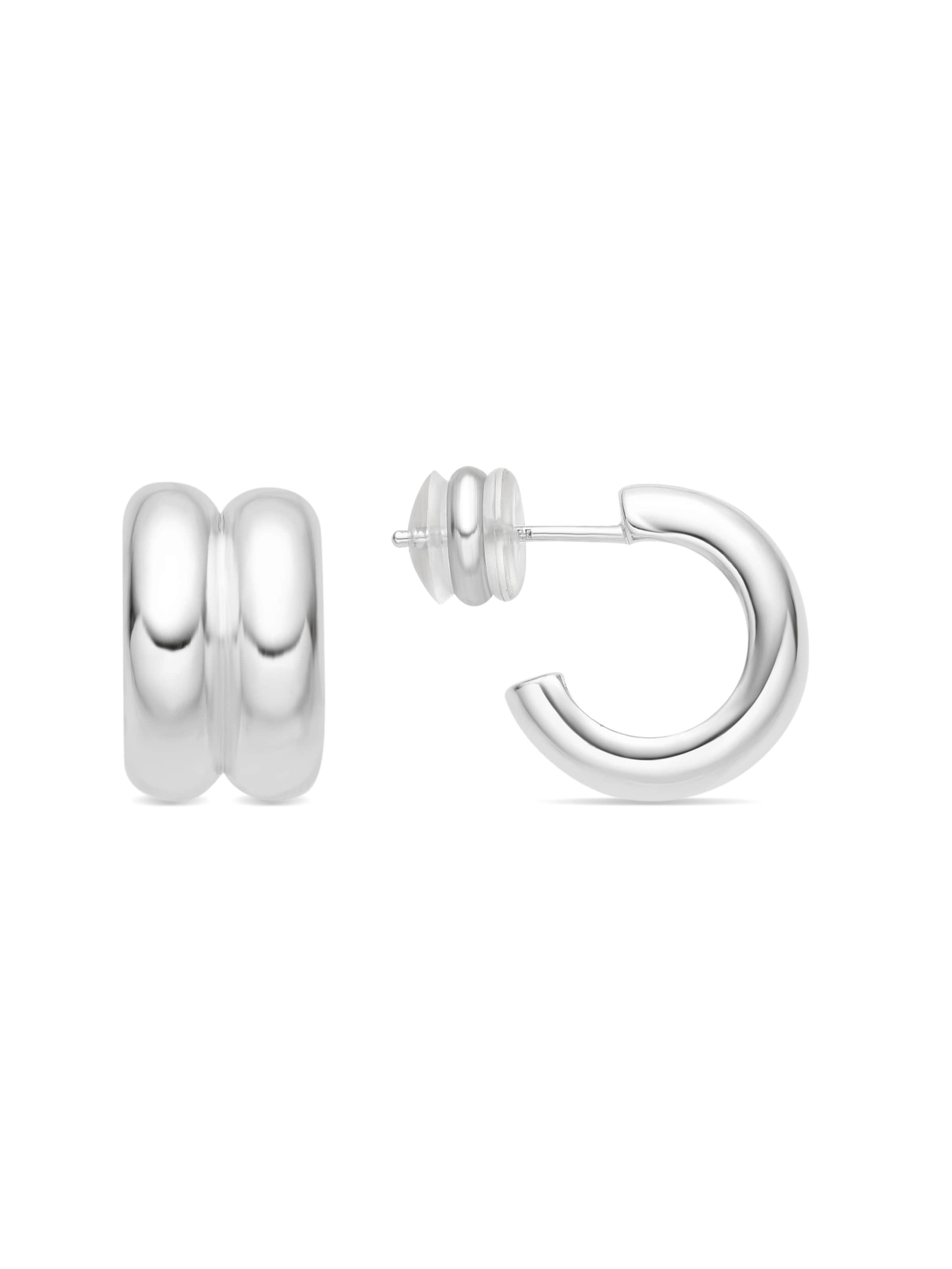 Luxenter - Pendientes 'Tudfu' en plata: frente