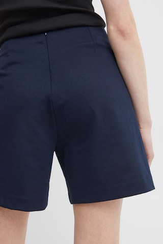 ICHI Loosefit Shorts in Blau