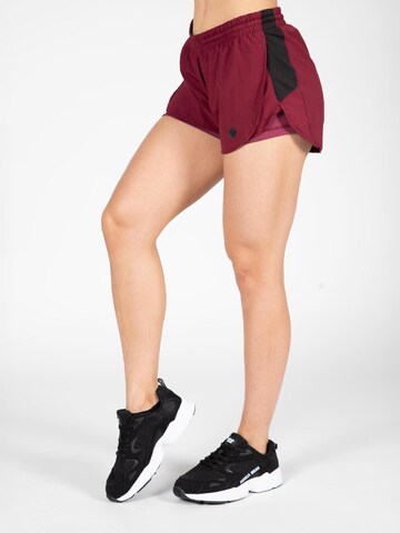 Gorilla Wear Regular Sportbroek 'Salina ' in Rood