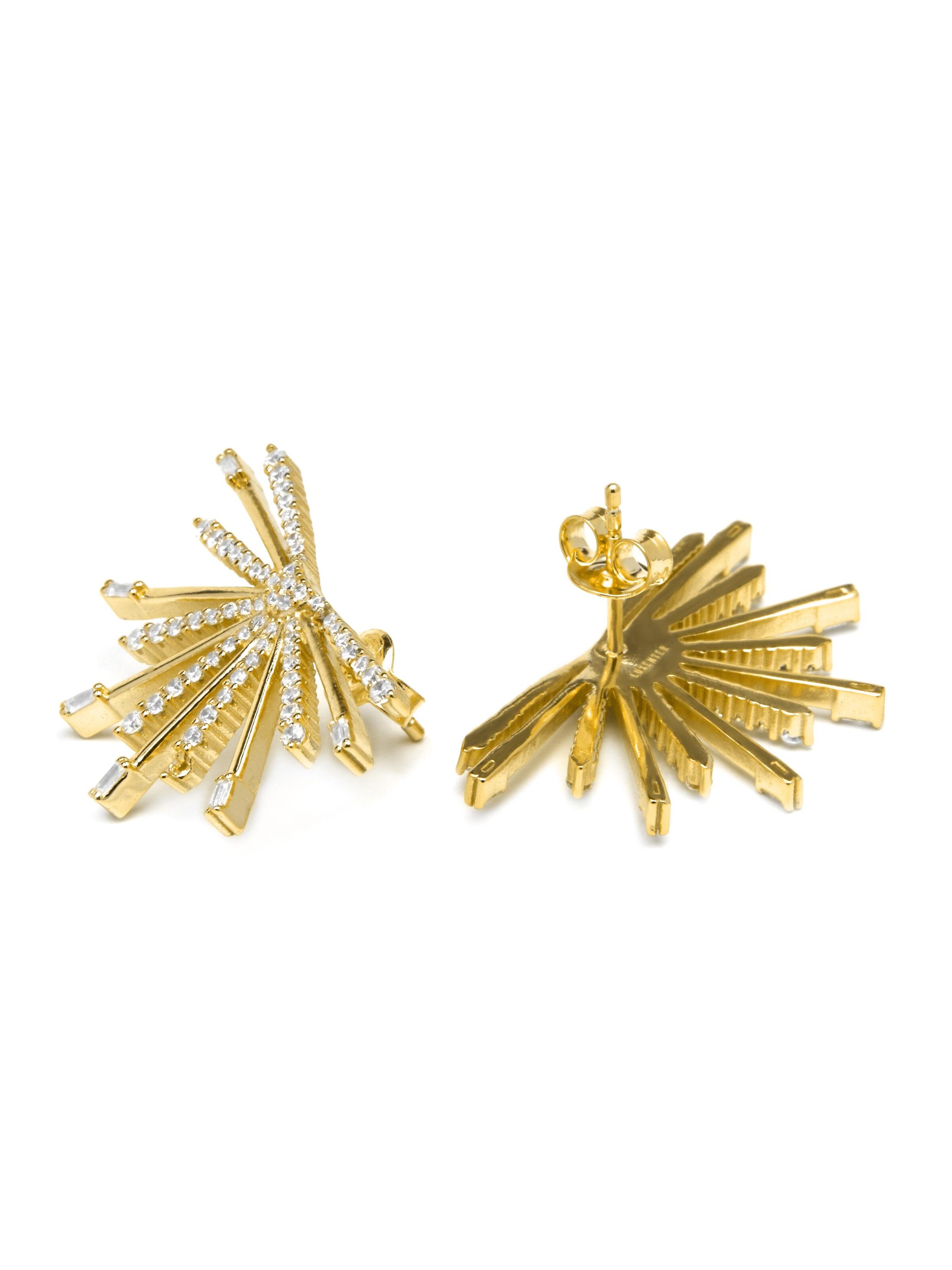 Boucles d'oreilles 'AMIN' Luxenter en blanc