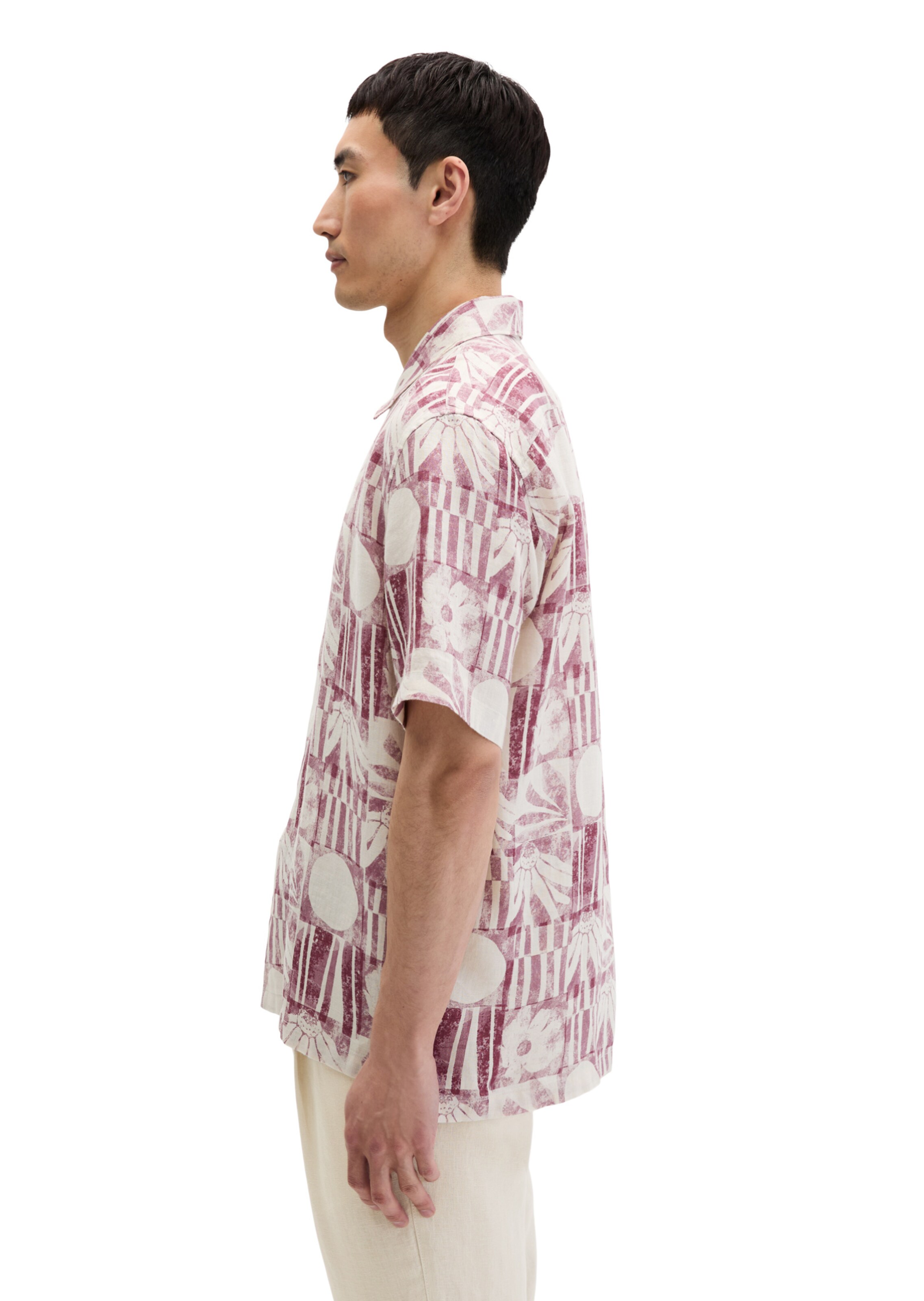 Marc O'Polo Regular fit Button Up Shirt in Purple