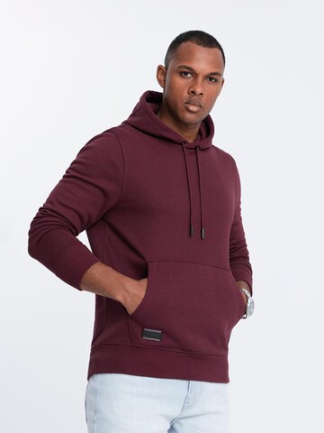 Ombre Sweatshirt 'OM-SSBN-0161' in Rood: voorkant