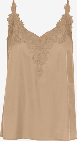 Cream Top 'CR Anna' in Beige: front