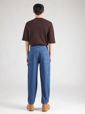 zils Volcom Vaļīgs piegriezums Džinsi 'KRAFTSMAN II': no aizmugures