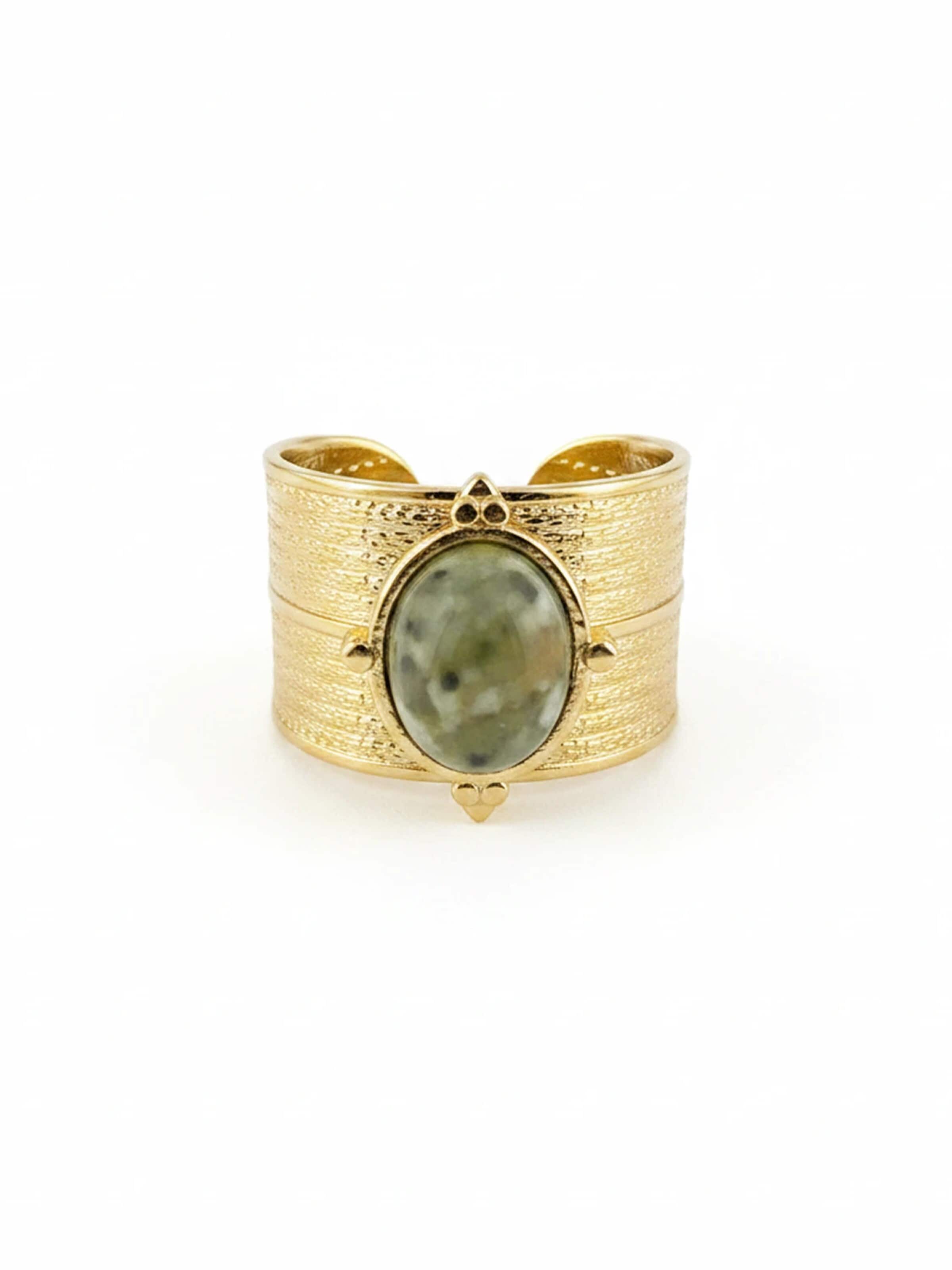 Anello 'Oro e terra' di ETNÉE in oro: frontale