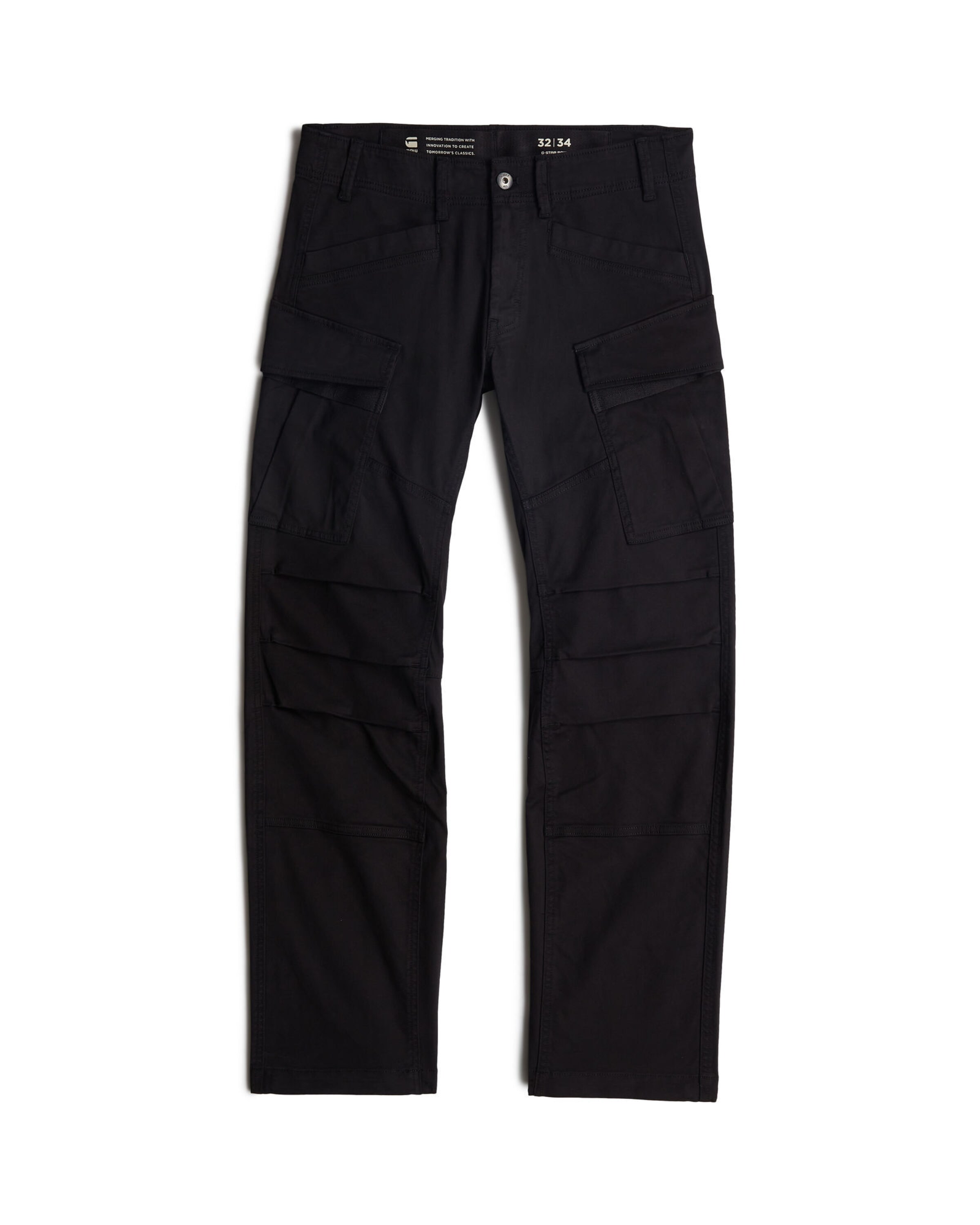 G-STAR Regular Cargo trousers in Black: front