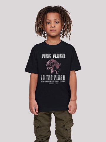 F4NT4STIC Shirt 'Pink Floyd In The Flesh Band' in Zwart: voorkant