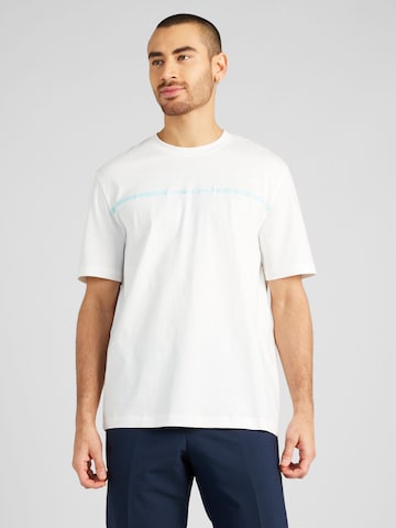 T-Shirt ARMANI EXCHANGE en blanc : devant