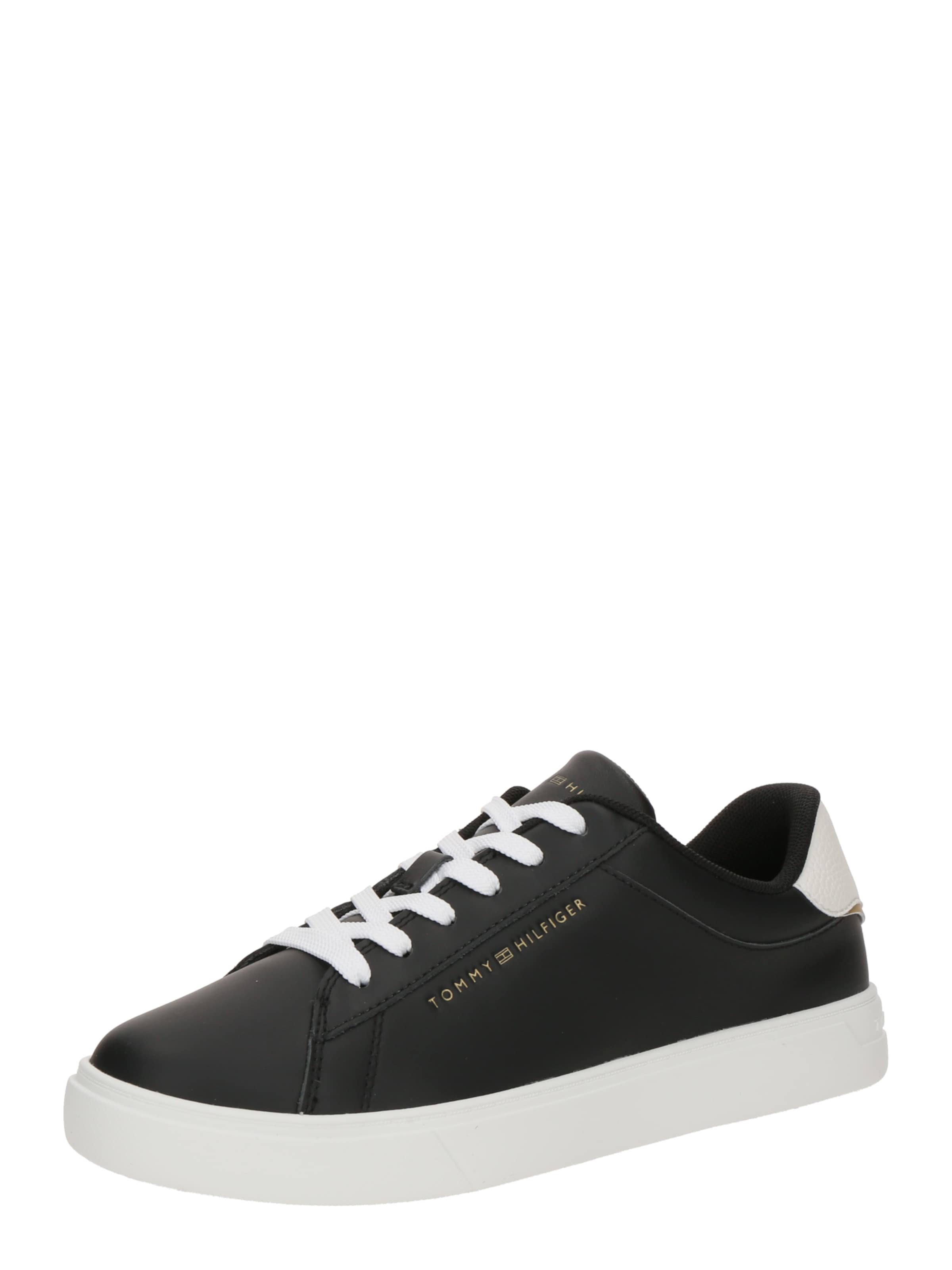 TOMMY HILFIGER Platform trainers 'Essential Court' in Black: front