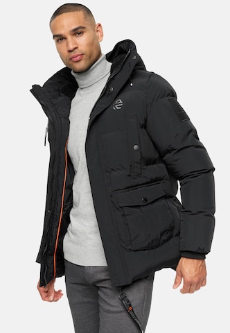 INDICODE JEANS Winter Jacket ' Rene ' in Black