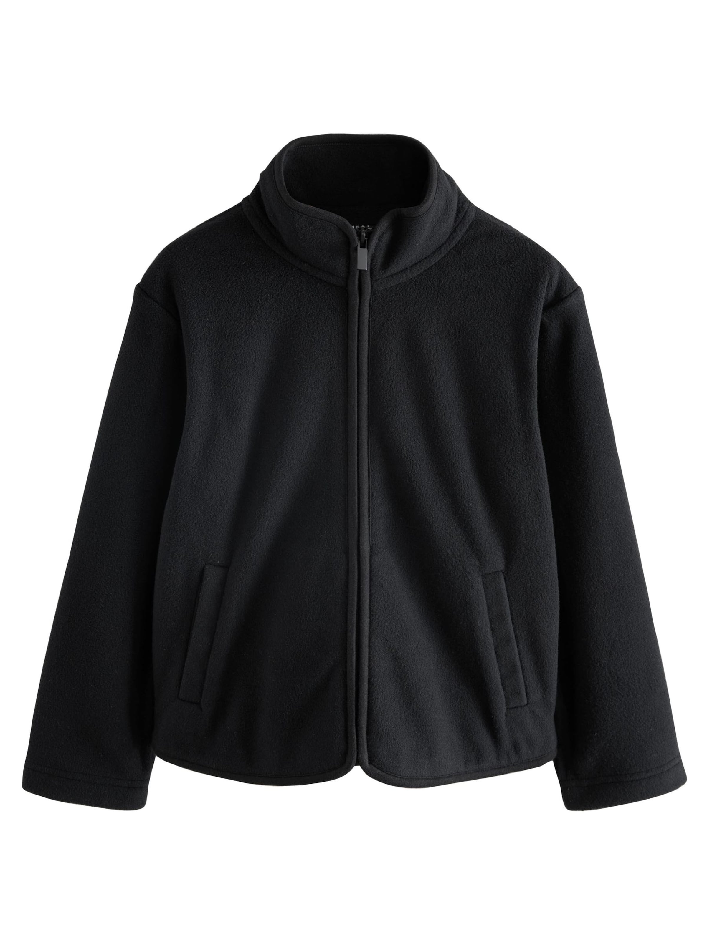 Next Fliisjakk, värv must: eest vaates