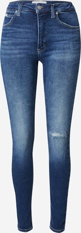 Calvin Klein Jeans Skinny Džíny 'HIGH RISE SKINNY' – modrá: přední strana