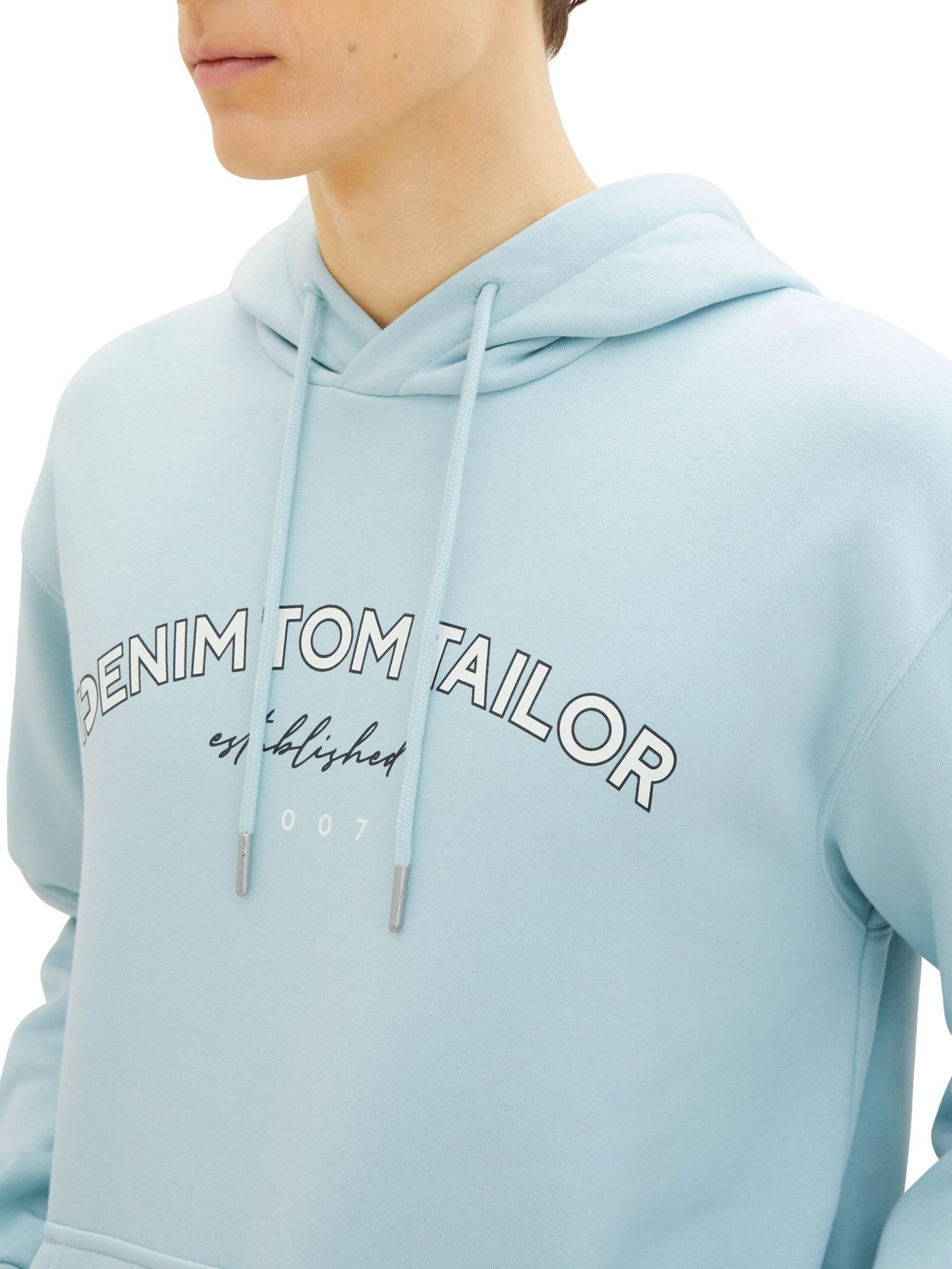 TOM TAILOR DENIM Sweatshirt i blå