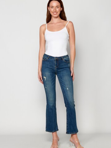 KOROSHI Flared Jeans in Blau