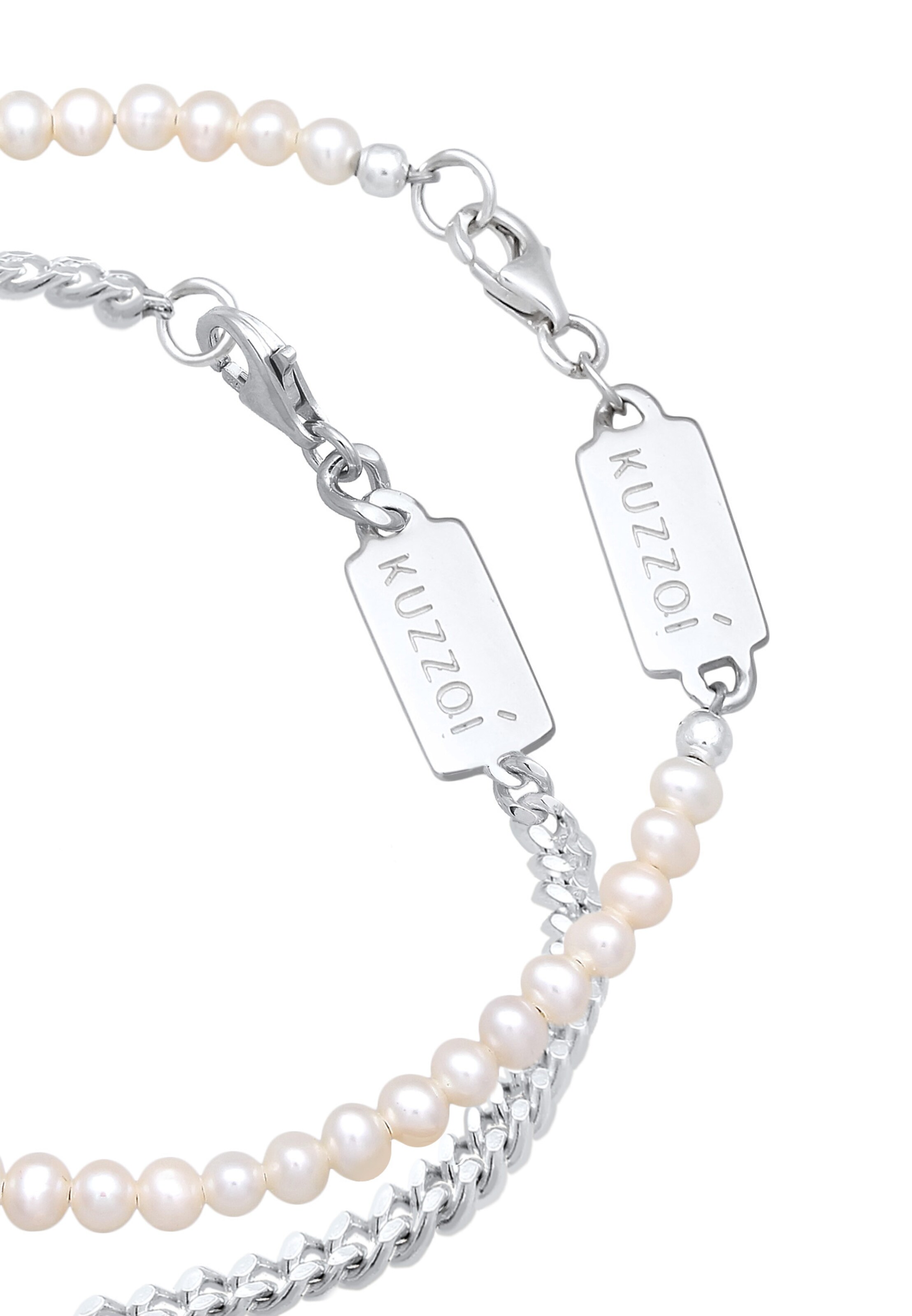KUZZOI Bracelet 'Perle' in Silver