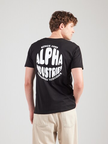 ALPHA INDUSTRIES Bluser & t-shirts i sort: forside