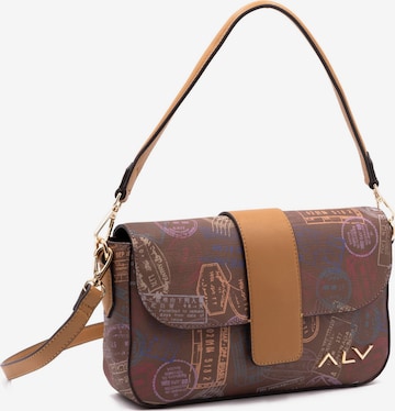 ALV By Alviero Martini Schoudertas in Bruin: voorkant