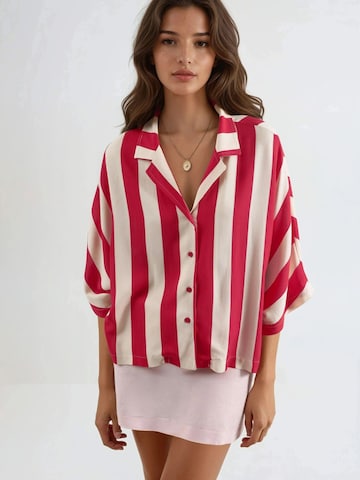 Busem Bluse in Rot