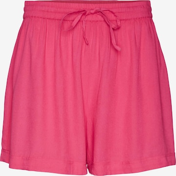 VERO MODA Regular Trousers 'BUMPY' in Pink: front