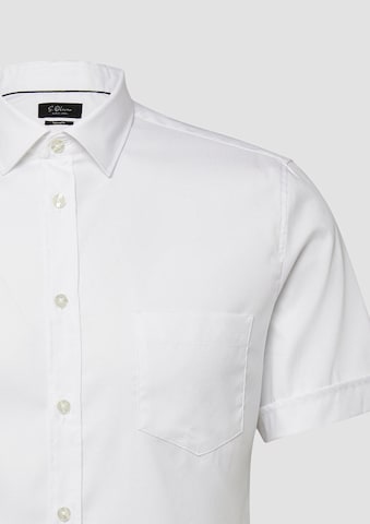 s.Oliver BLACK LABEL Regular fit Overhemd in Wit