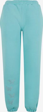 Regular Pantaloni de la Felicious pe albastru: față