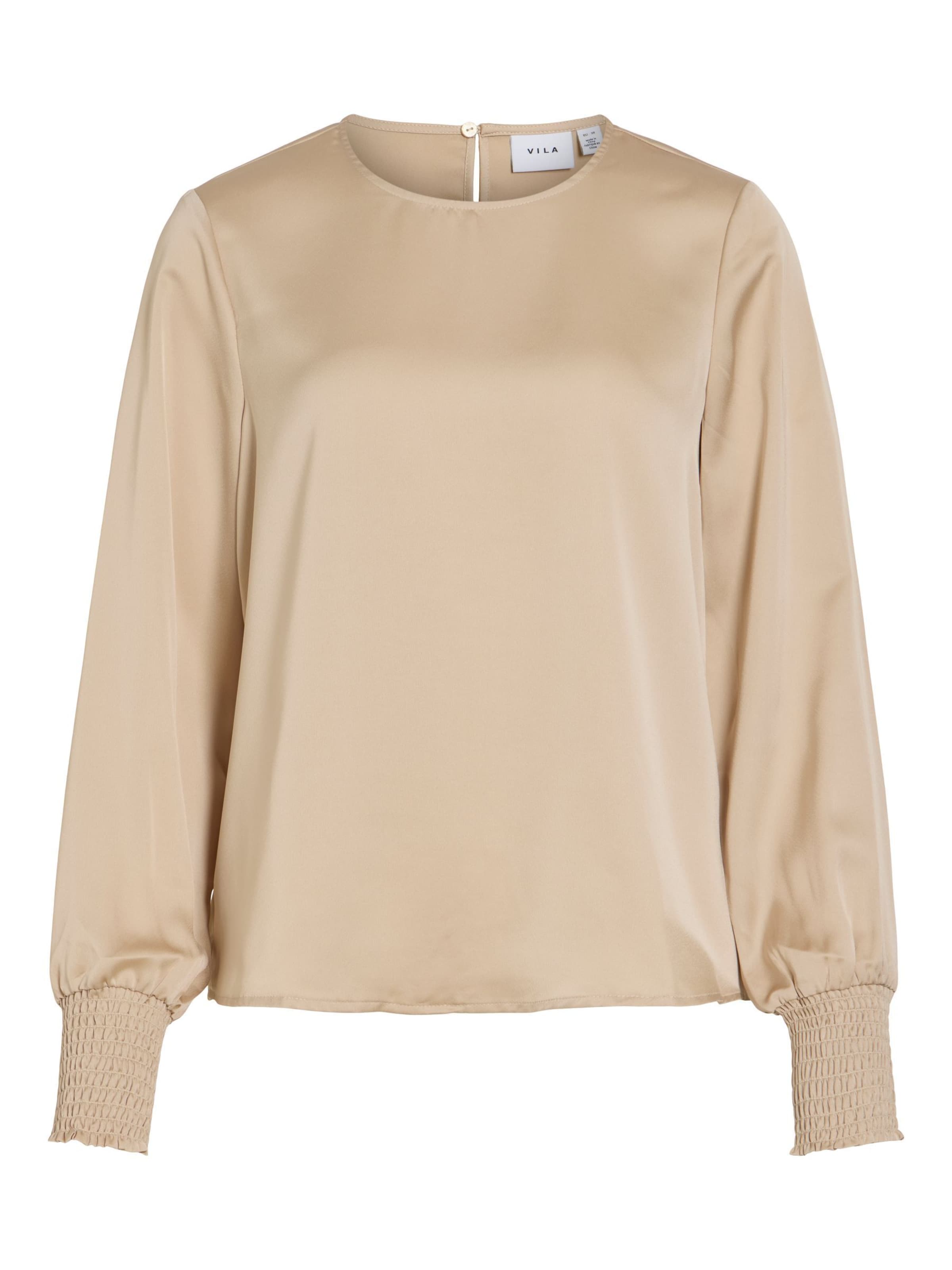 VILA Bluse 'Viellette' i XS i beige, Produktvisning