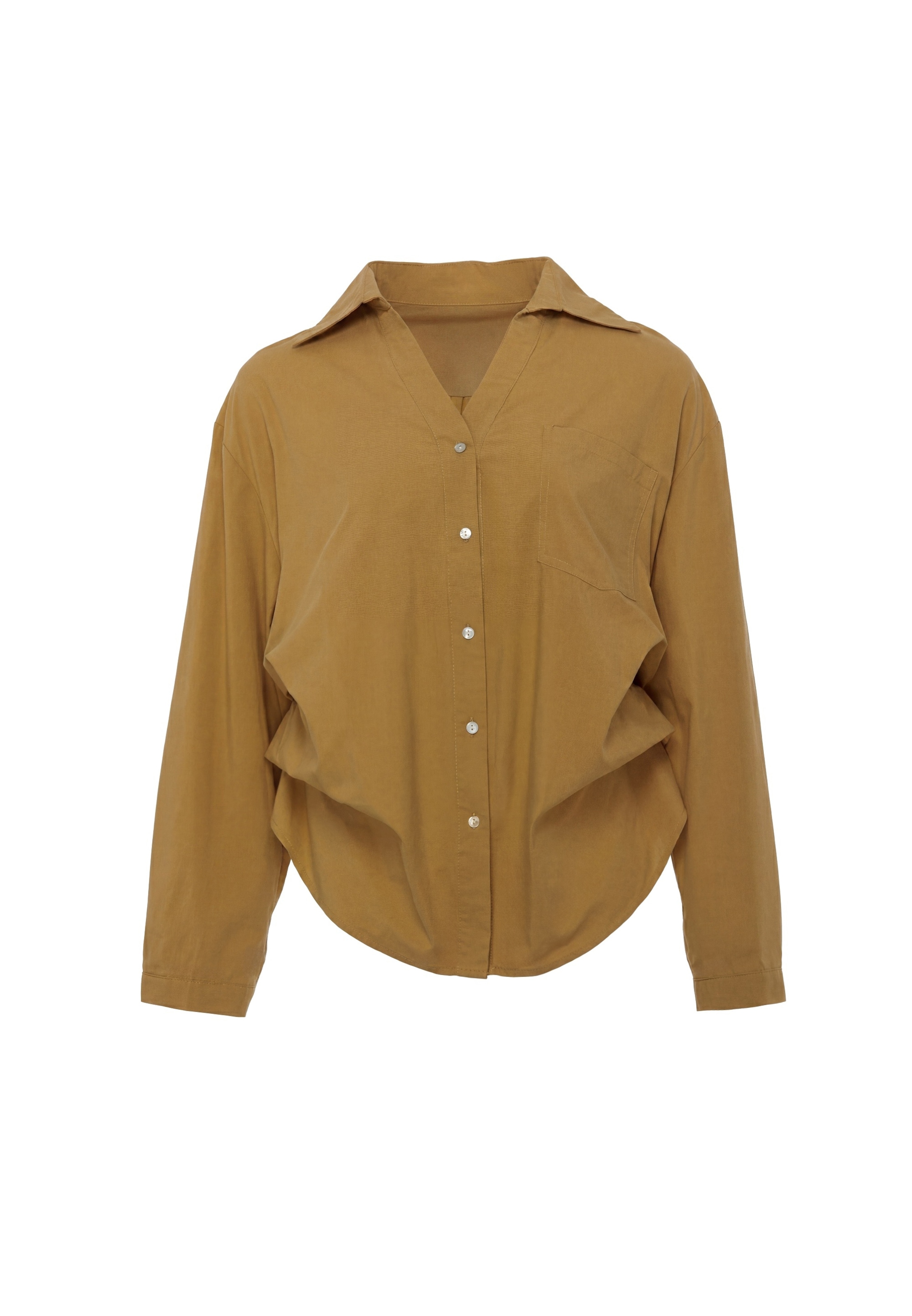 faina Blusa em M em caril, Vista do artigo