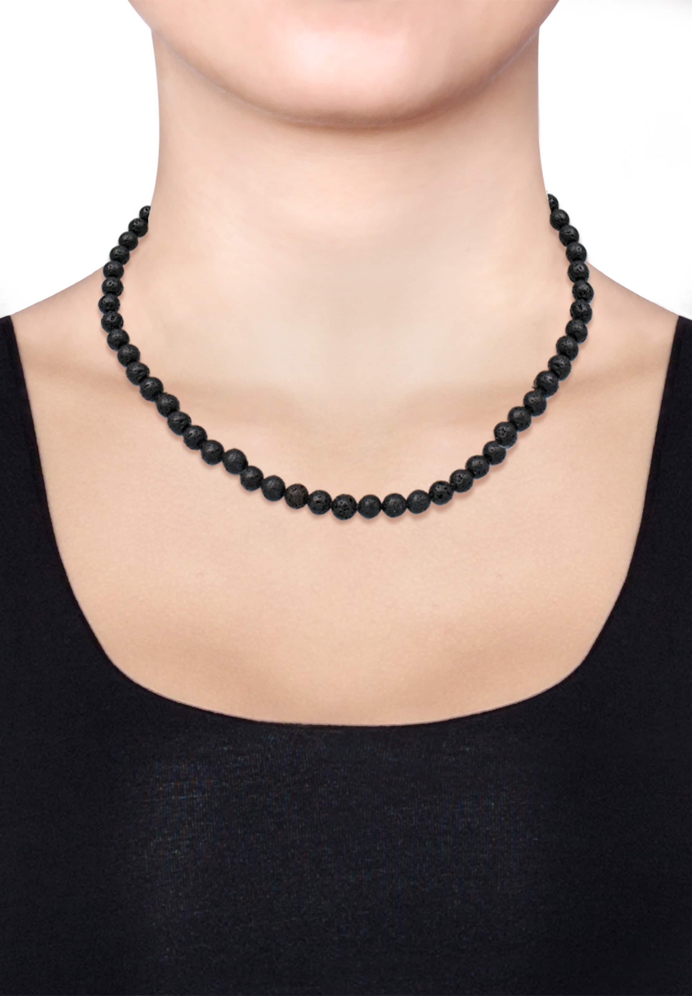 ELLI Kette in Schwarz: Vorderseite