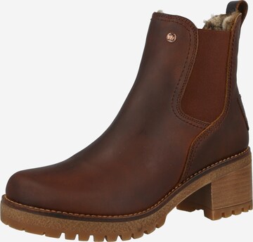 PANAMA JACK Chelsea boots 'Pia' in Brown: front