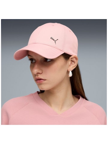 PUMA Athletic Cap 'Puma Ess Metal Cat Bb Cap' in Pink