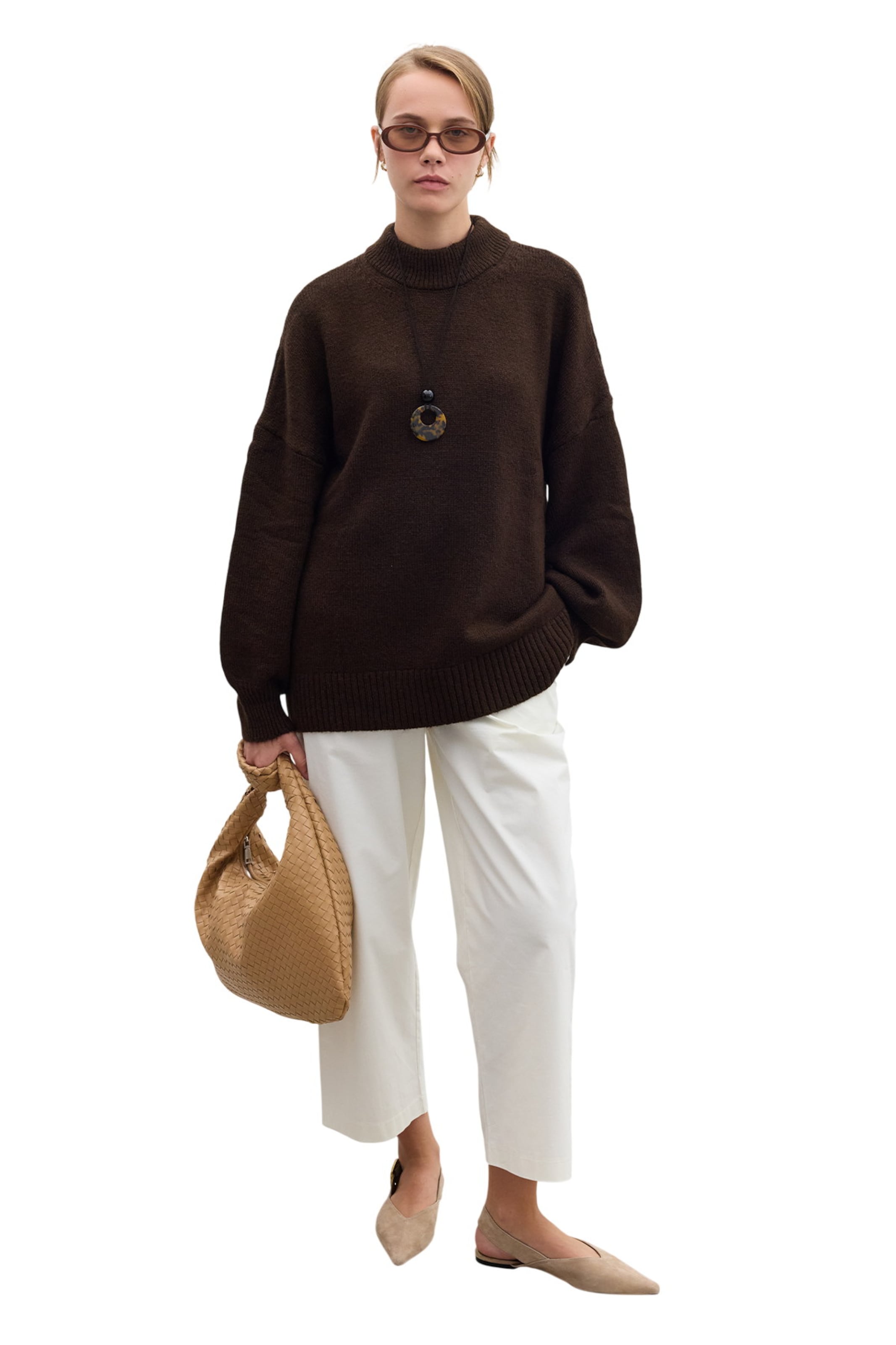 MANUKA Oversized Sweater in Brown
