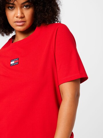Tommy Jeans Curve T-Shirt in Rot