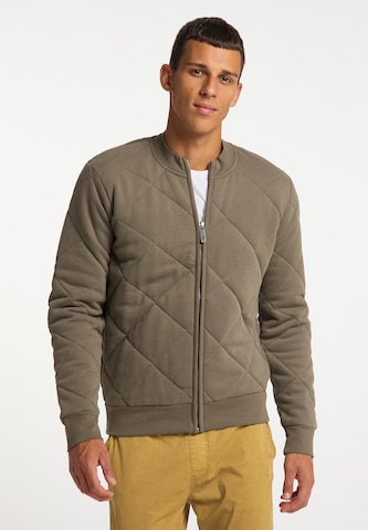 MO Zip-Up Hoodie in Brown: front