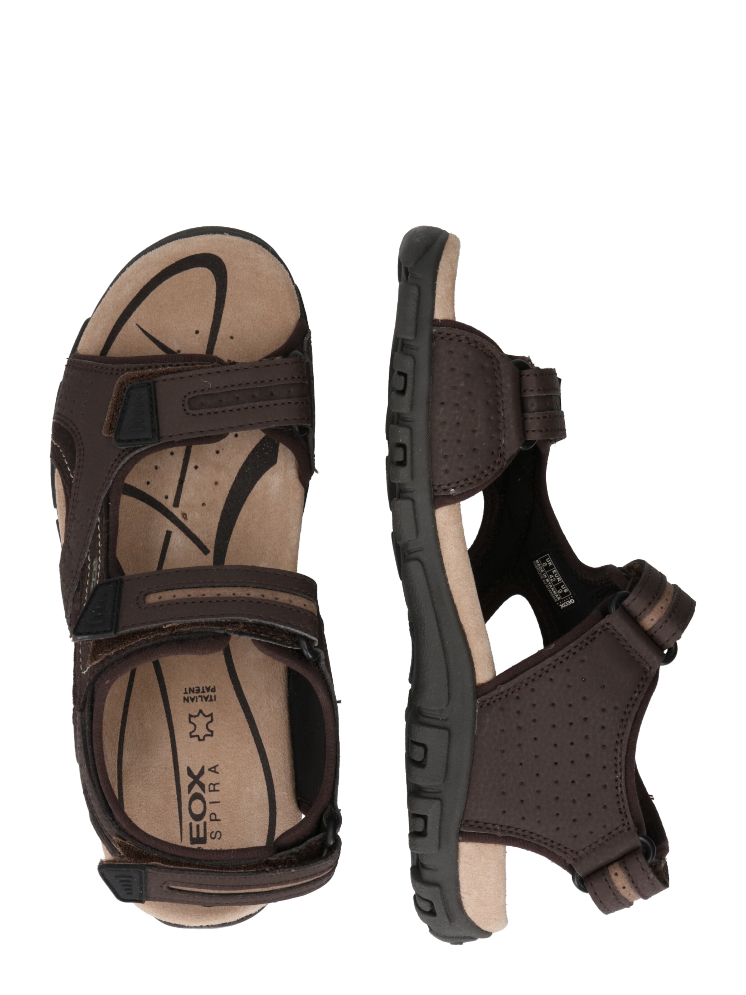 GEOX Trekking sandal 'Strada' in Brown