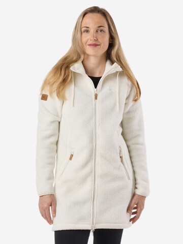SWEDEMOUNT Fleece jas 'Nordkap' in Wit: voorkant